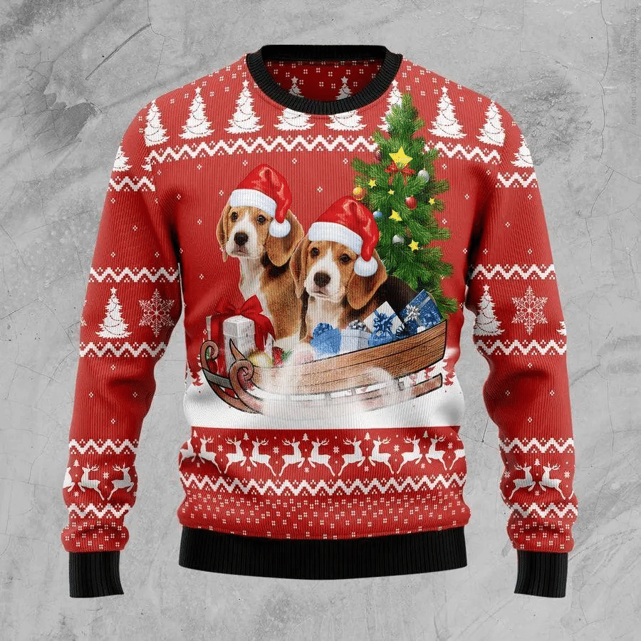 Beagle Dashing Ugly Christmas Sweater – Best Christmas Gifts 2023