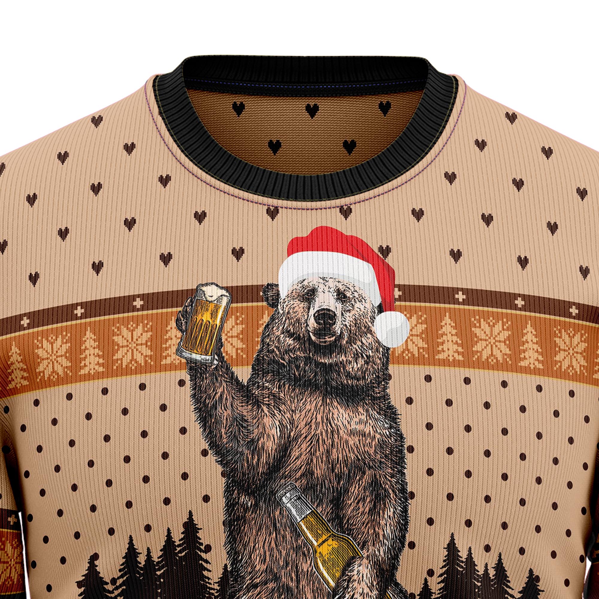 Bear Camping Christmas T3010 Ugly Christmas Sweater- Best Christmas Gifts 2023