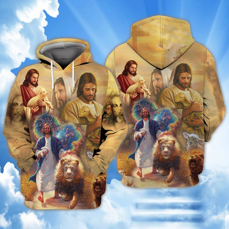 Beautiful Art Love Jesus Christian 3D Hoodie