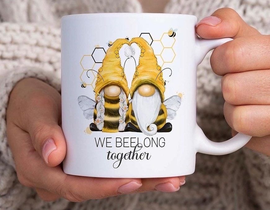 Bee Gonks Card Valentine Mug