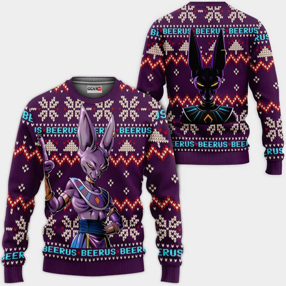 Beerus Ugly Christmas Sweater Anime Dragon Ball Xmas Gifts 1k98,Dragon Ball Anime Xmas Christmas Gift Fan- Best Christmas Gifts 2023 Beerus Ugly Christmas Sweater Anime Dragon Ball Xmas Gifts 1k98,Dragon Ball Anime Xmas Christmas Gift Fan- Best Christmas Gifts 2023