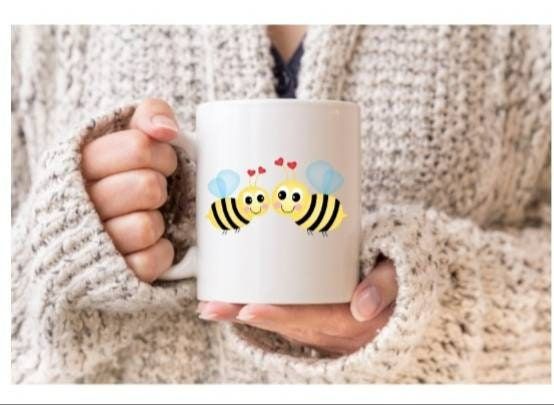 Bees Love Mug Valentines Romantic