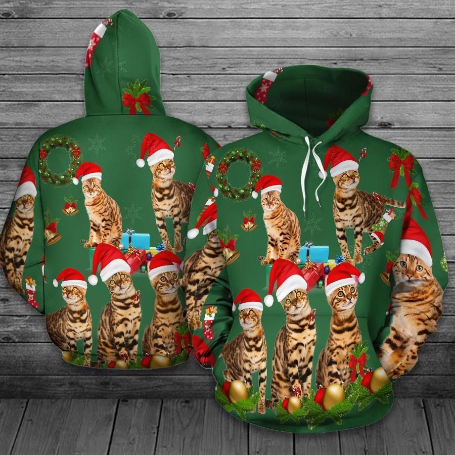 Bengal Christmas 3D Hoodie