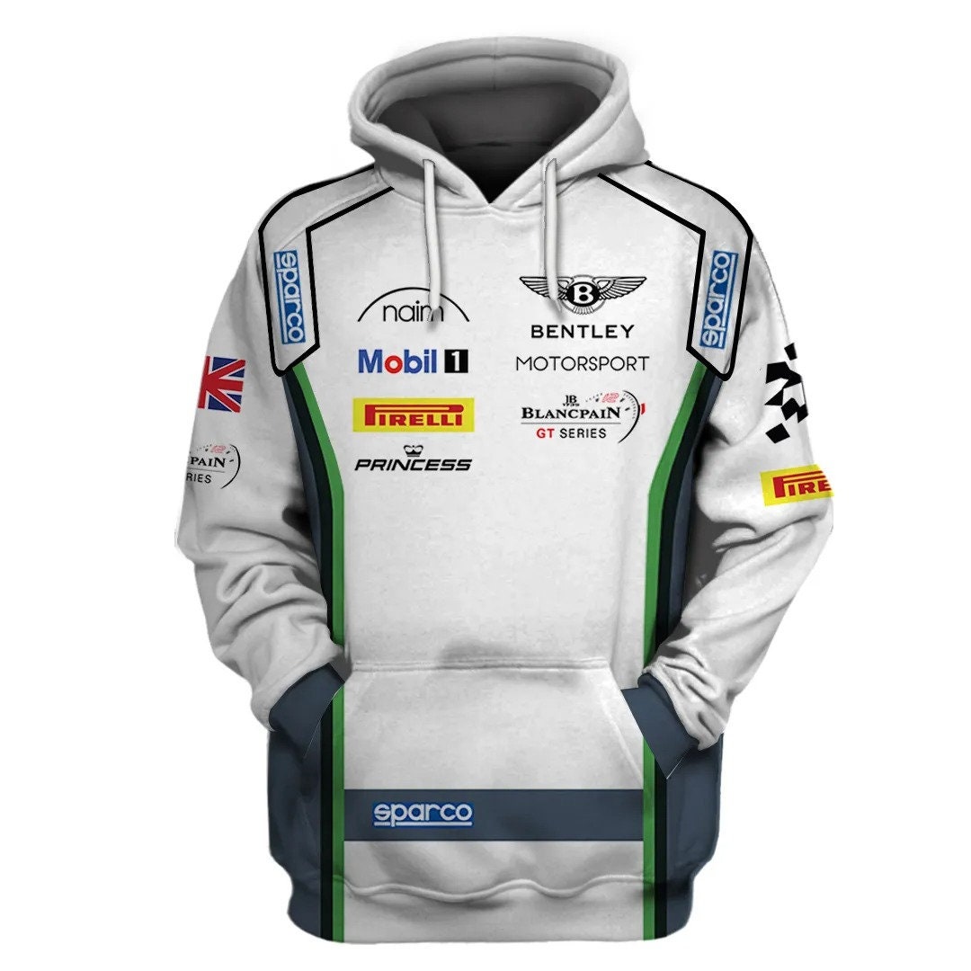 Bentley 3D Motorsport Team Bentley UK Racing Team AOP Unisex Hoodie