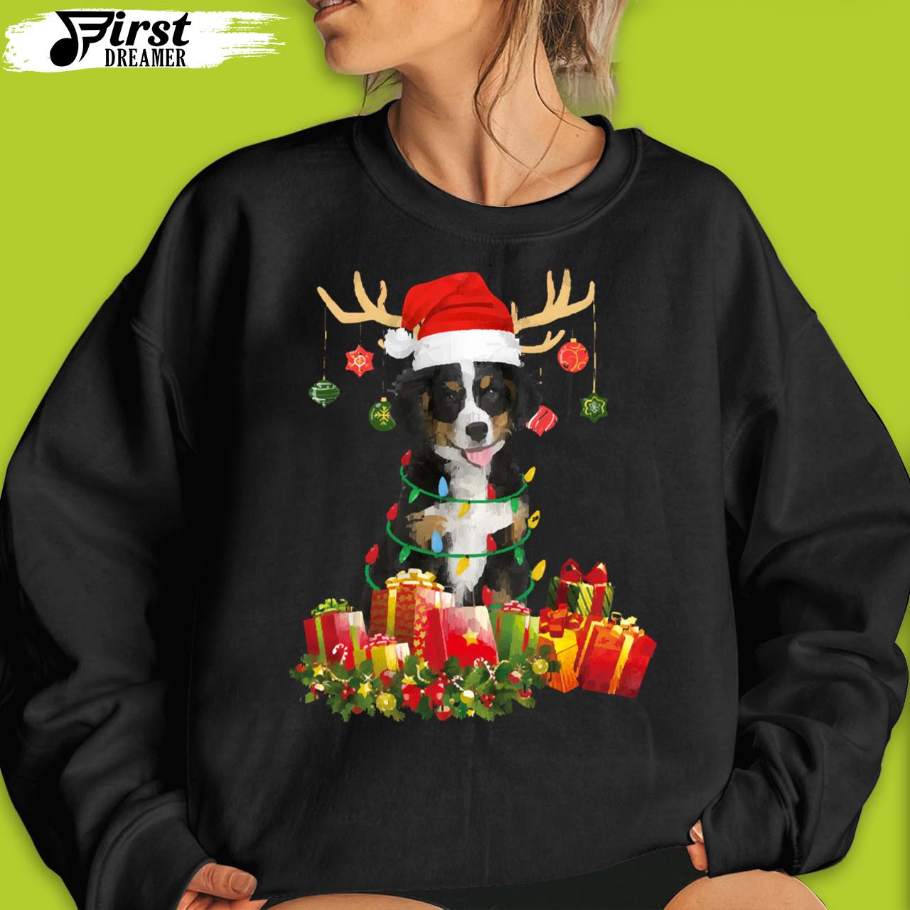 Bernese Mountain Dog Christmas T-Shirt