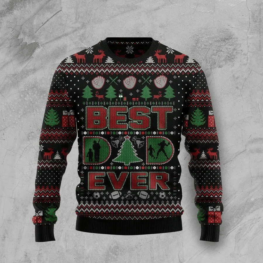 Best Dad Ever Ugly Christmas Sweater- Best Christmas Gifts 2023