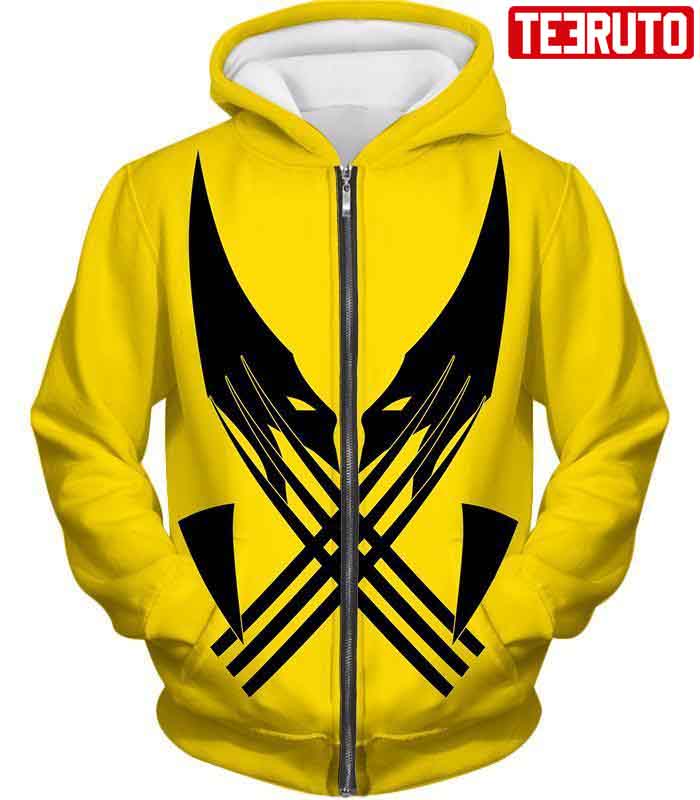 Best Mutant Hero Wolverine Promo Yellow Hd 3d Aop Hoodie