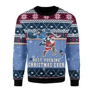 Best Pucking Christmas Ever Ugly Christmas Sweater – Best Christmas Gifts 2023