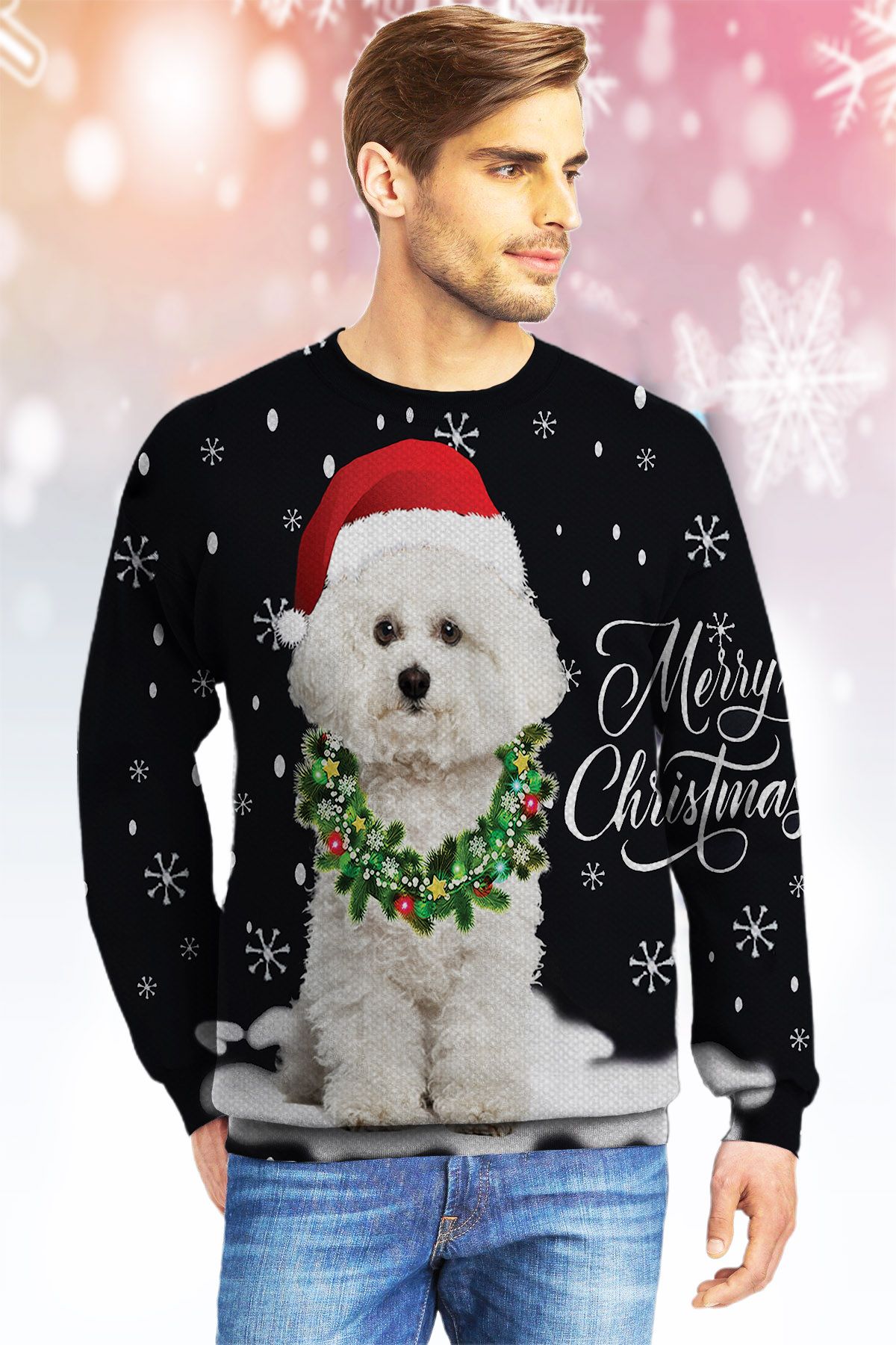 Bichon  Ugly Christmas Sweater- Best Christmas Gifts 2023