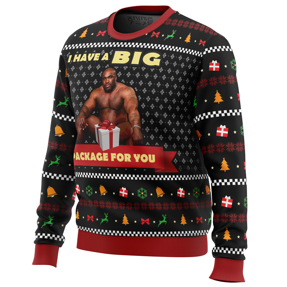 Big Package Barry Wood Meme Ugly Christmas Sweater- Best Christmas Gifts 2023