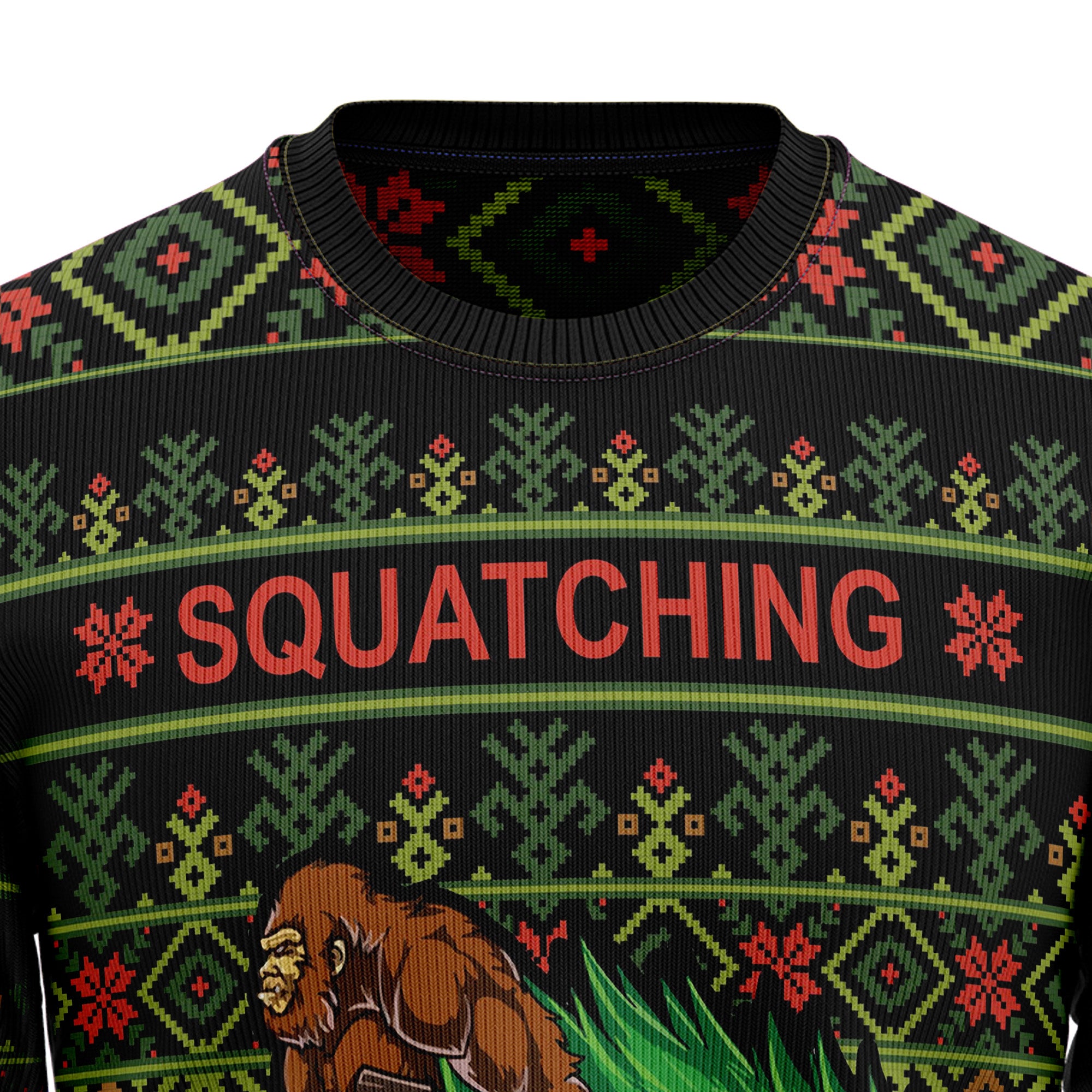 Bigfoot Snow T1410 Ugly Christmas Sweater- Best Christmas Gifts 2023