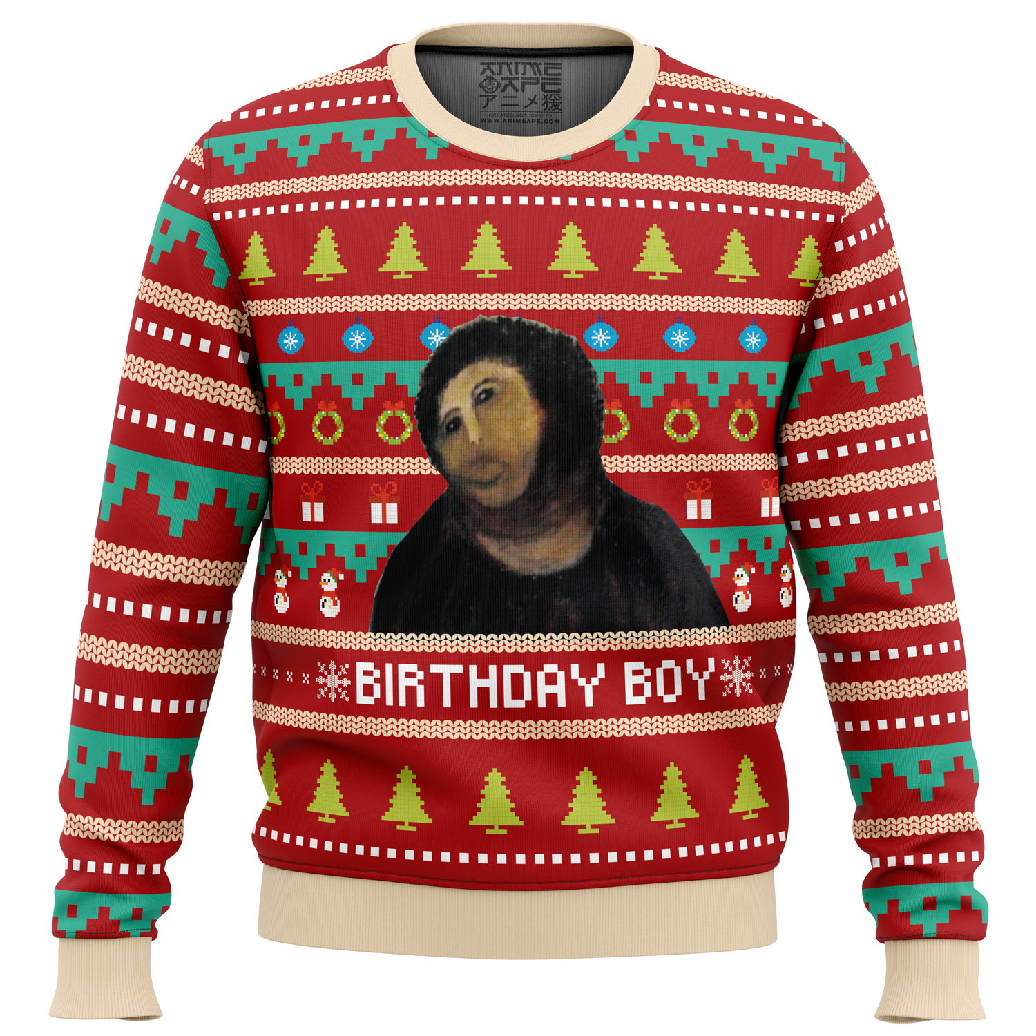 Birthday Boy Potato Jesus Ugly Christmas Sweater- Best Christmas Gifts 2023