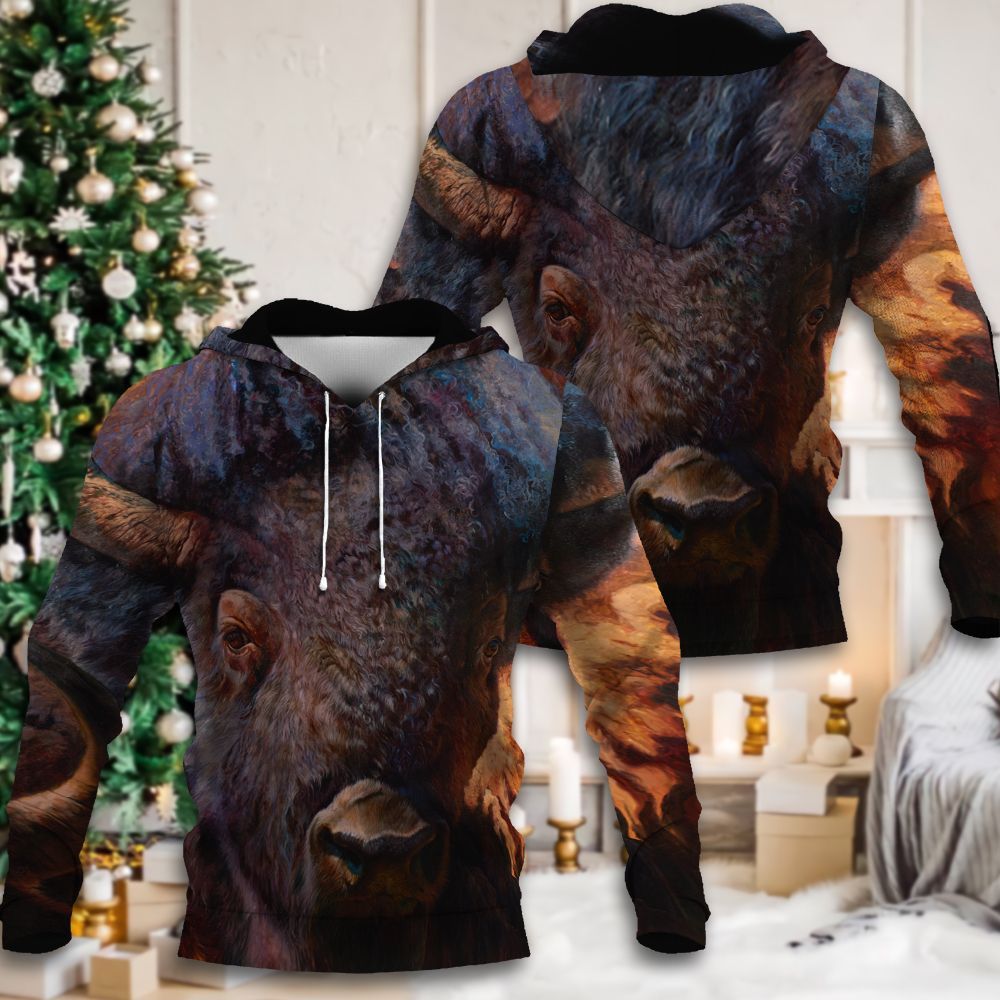 Bison Nvm Unisex 3D Hoodie