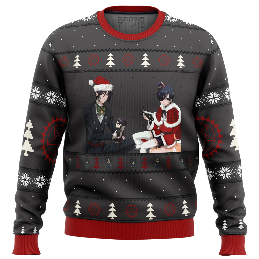 Black Butler Presents Ugly Christmas Sweater- Best Christmas Gifts 2023