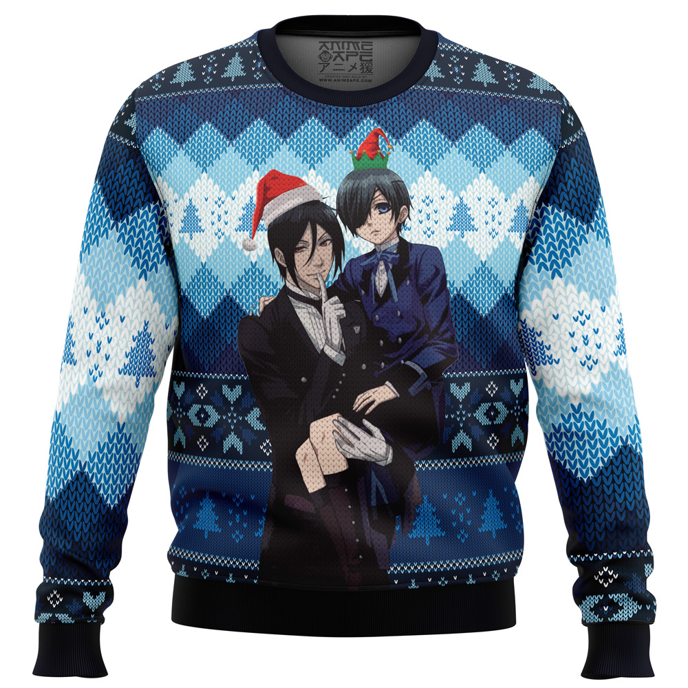 Black Butler Ugly Christmas Sweater- Best Christmas Gifts 2023