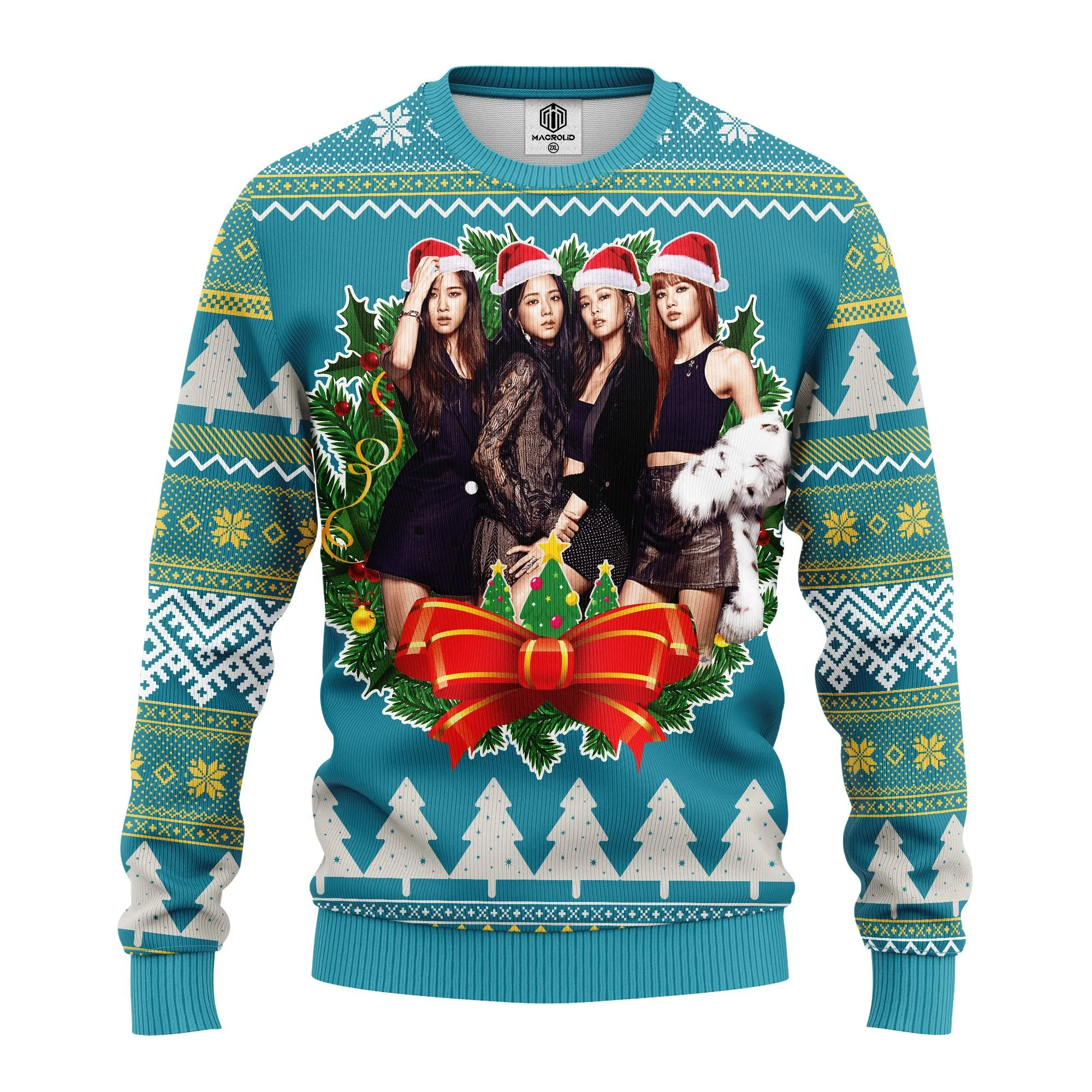 Black Pink Music Band Merry Xmas Gift Ugly Christmas Sweater 325- Best Christmas Gifts 2023