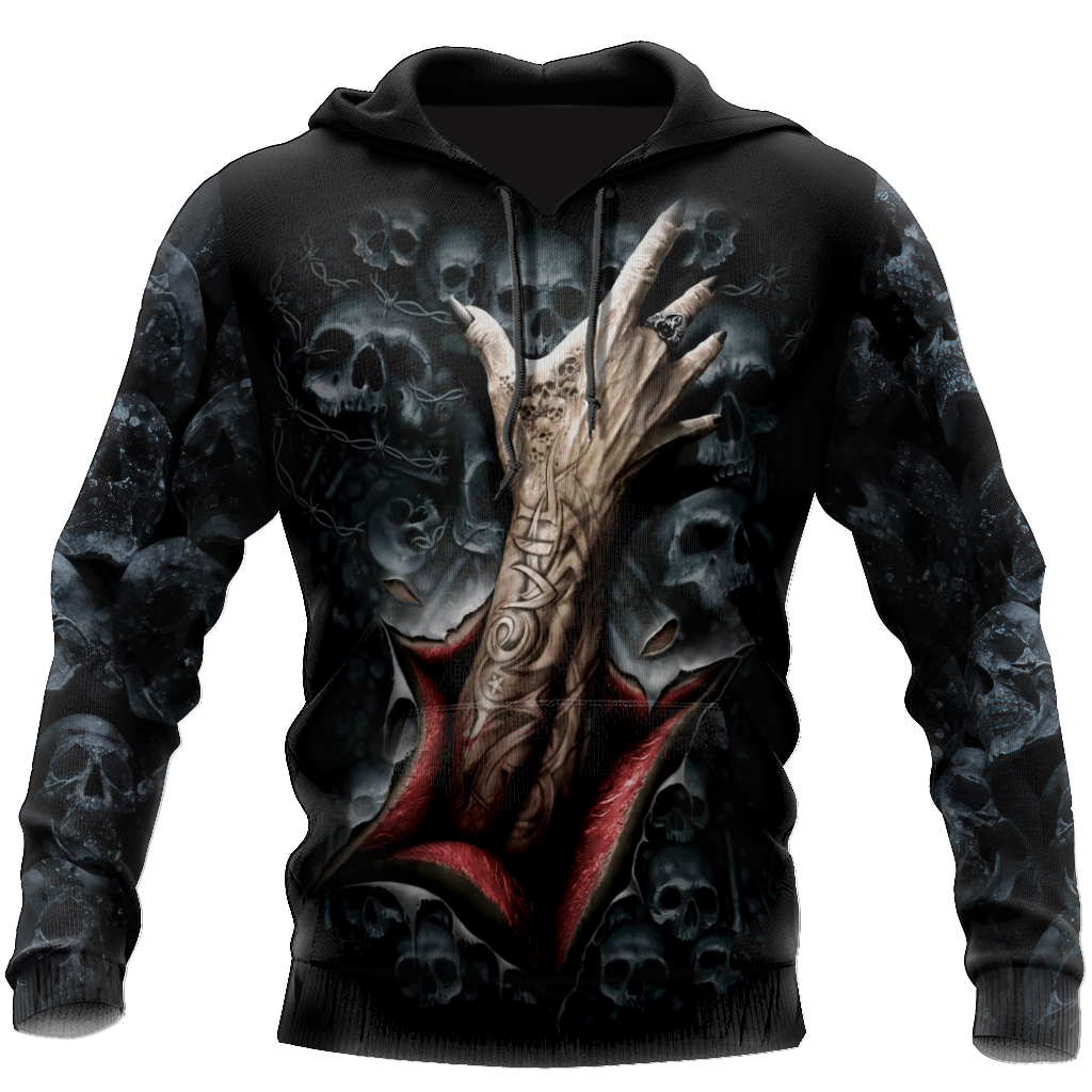 Black Skull 3D Hoodie