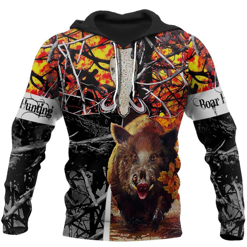 Boar Hunting Camo 3D Hoodie