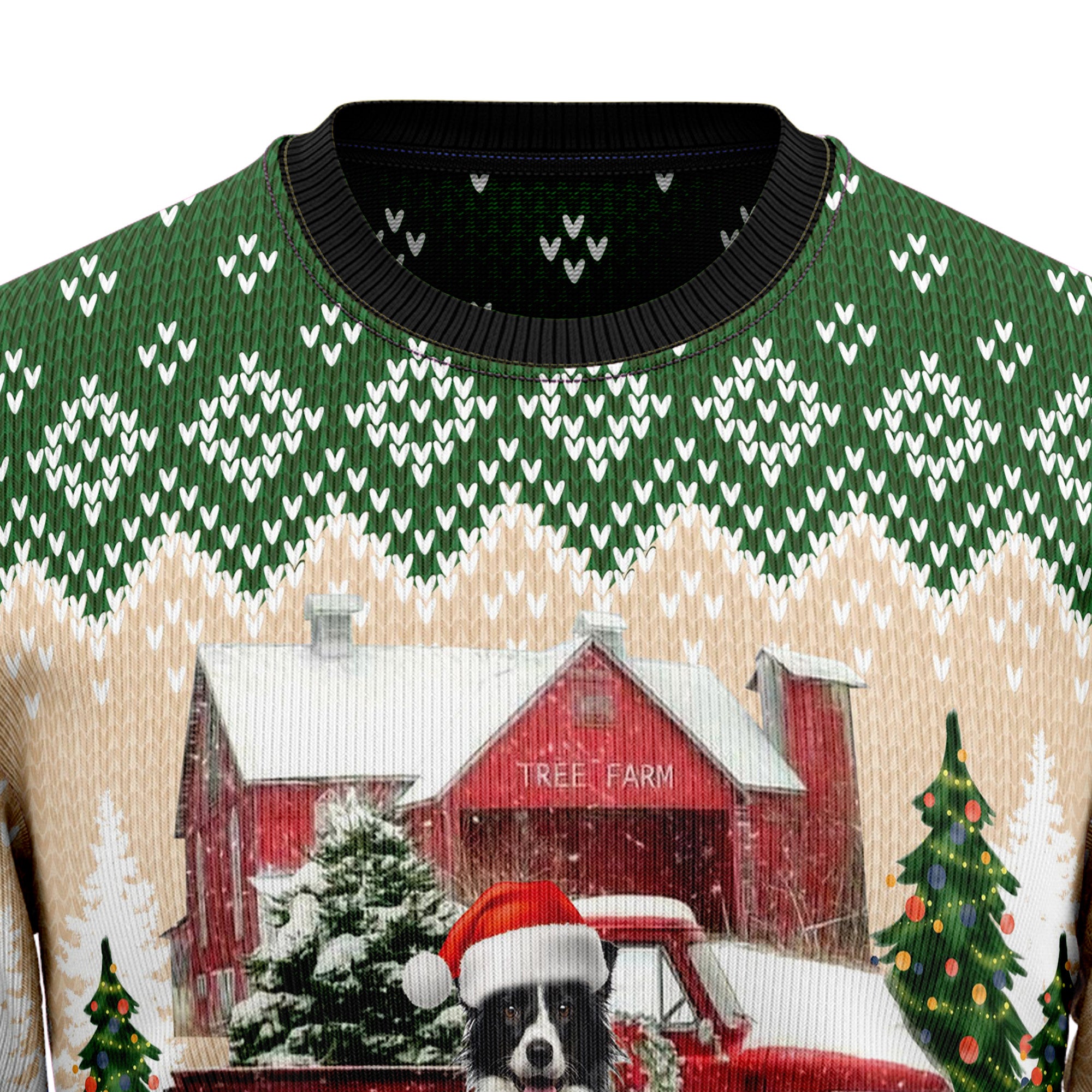 Border Collie Let It Snow D1211 Ugly Christmas Sweater- Best Christmas Gifts 2023