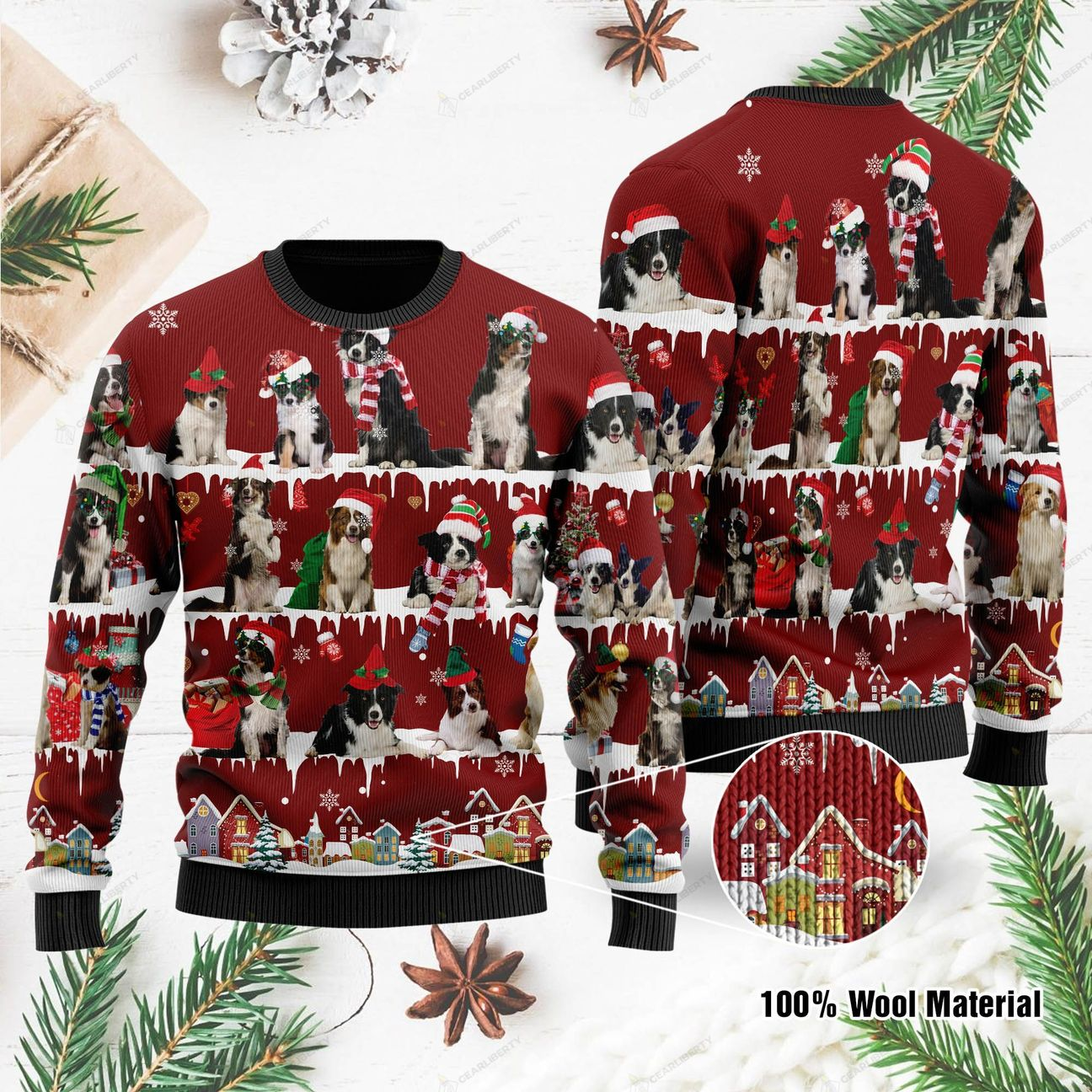 Border Collie Ugly Christmas Sweater – Best Christmas Gifts 2023