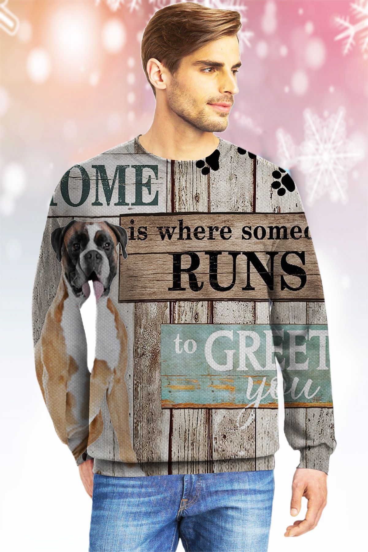 Boxer Home KVH Ugly Christmas Sweater|Crewneck Sweatshirts For Men & Women|Merry Christmas- Best Christmas Gifts 2023