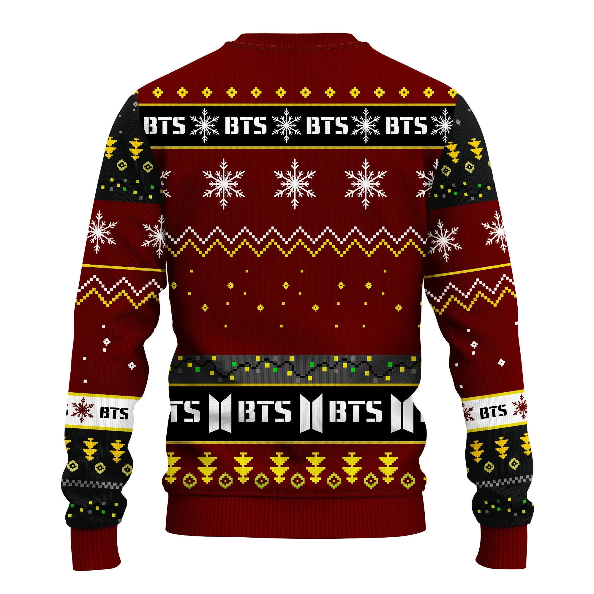 BTS Music Band Merry Xmas Gift, BTS Band Logo Ugly Christmas Sweater 332- Best Christmas Gifts 2023
