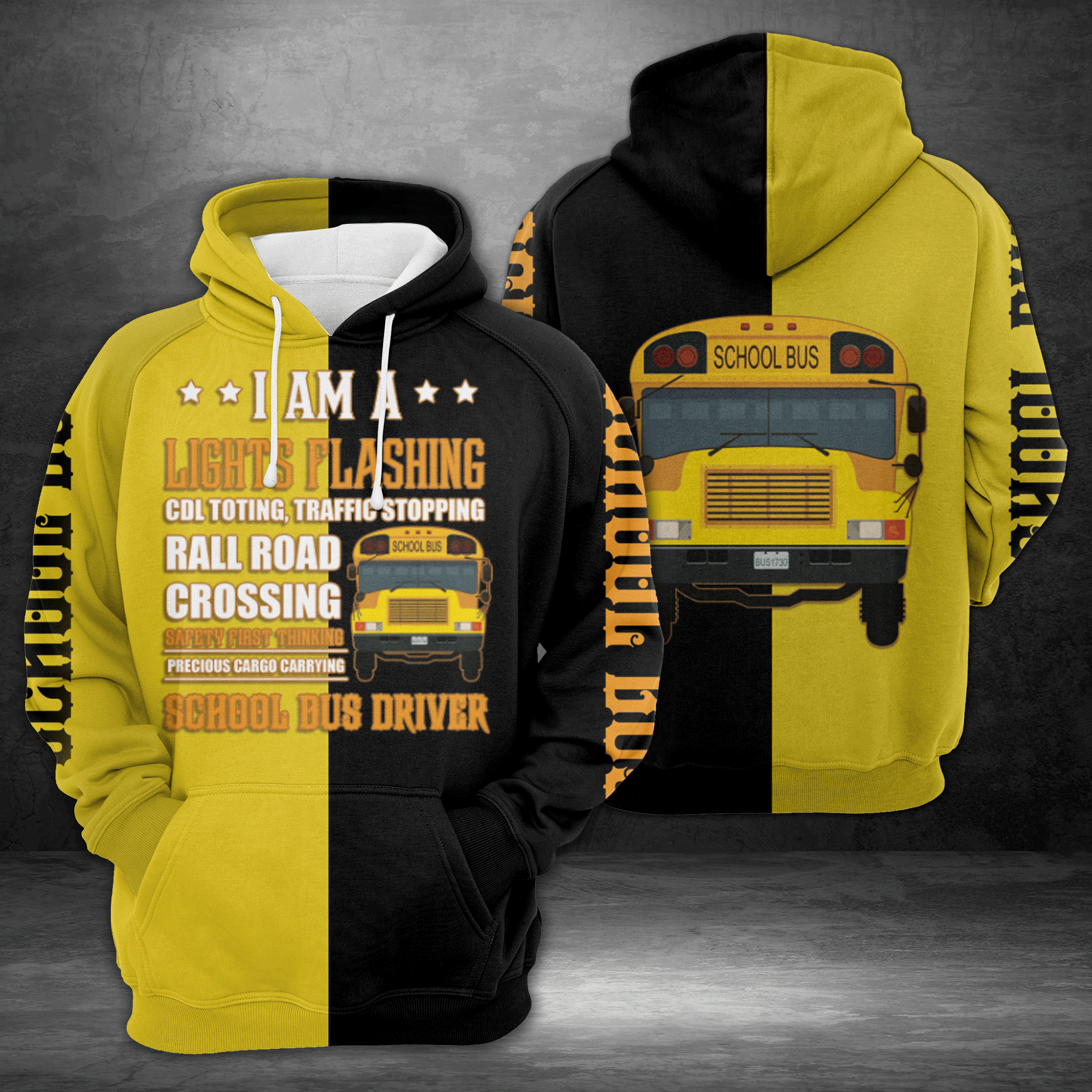 Bus Driver Unisex 3D Hoodie