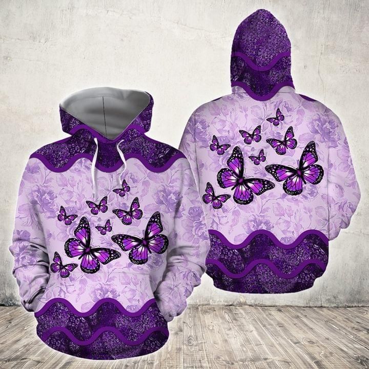 Butterfly Purple Full Printing