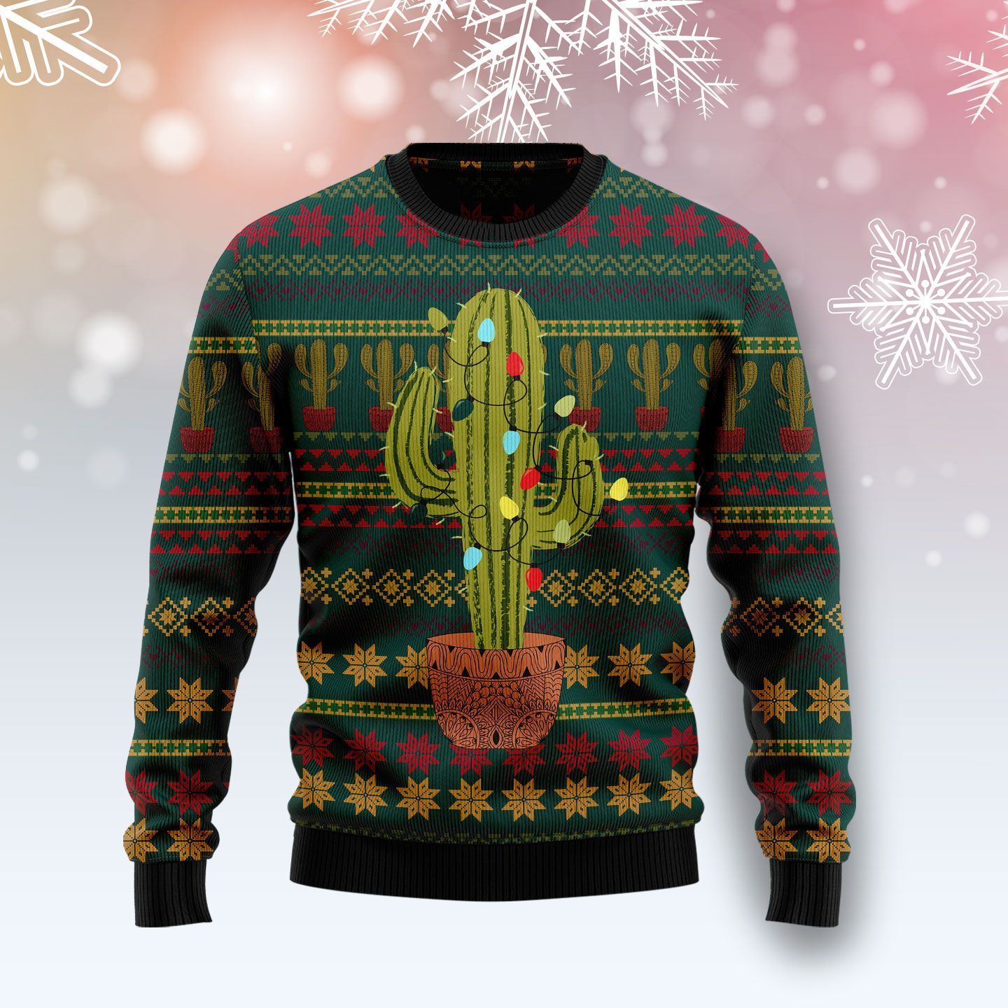 Cactus Christmas Ugly Christmas Sweater- Best Christmas Gifts 2023