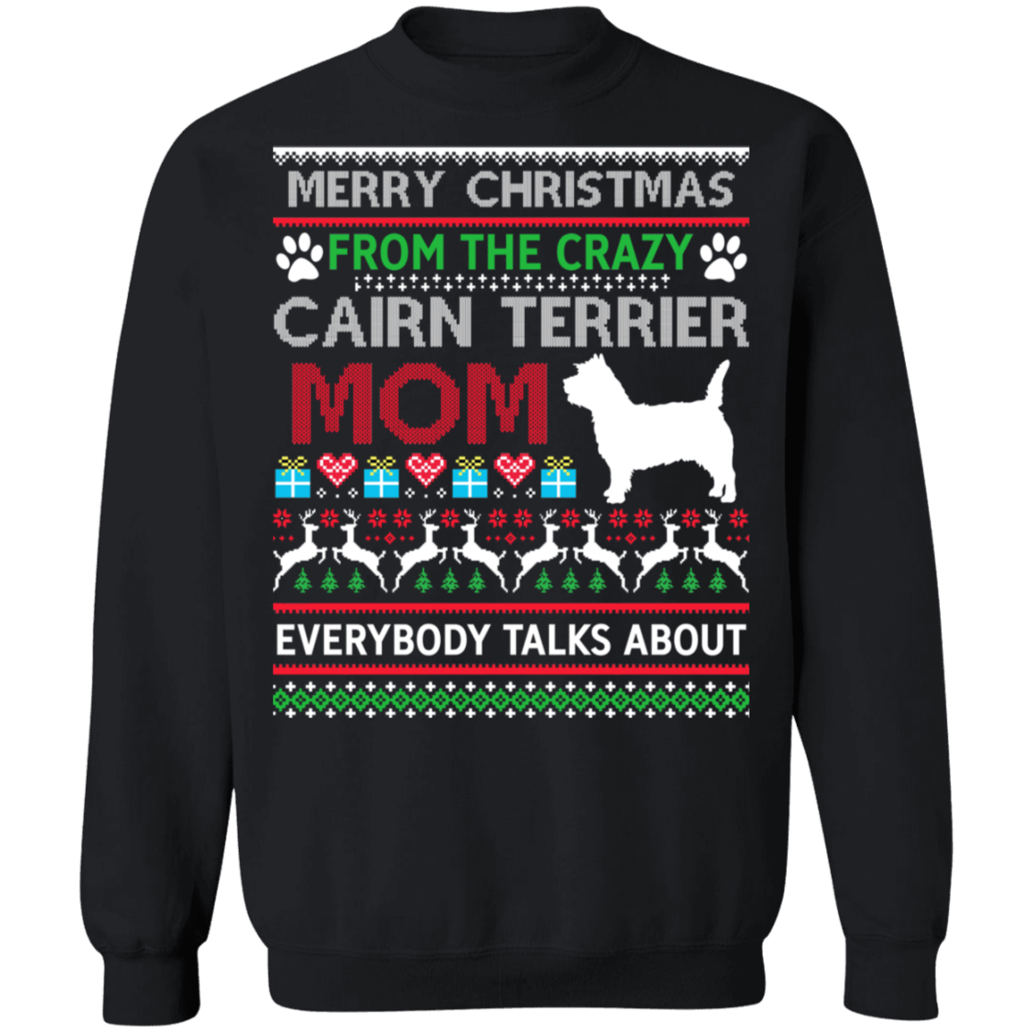 Cairn Terrier Mom Ugly Christmas Sweater – Best Christmas Gifts 2023