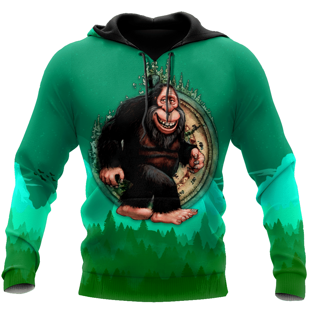 Camping Green Funny Unisex 3D Hoodie