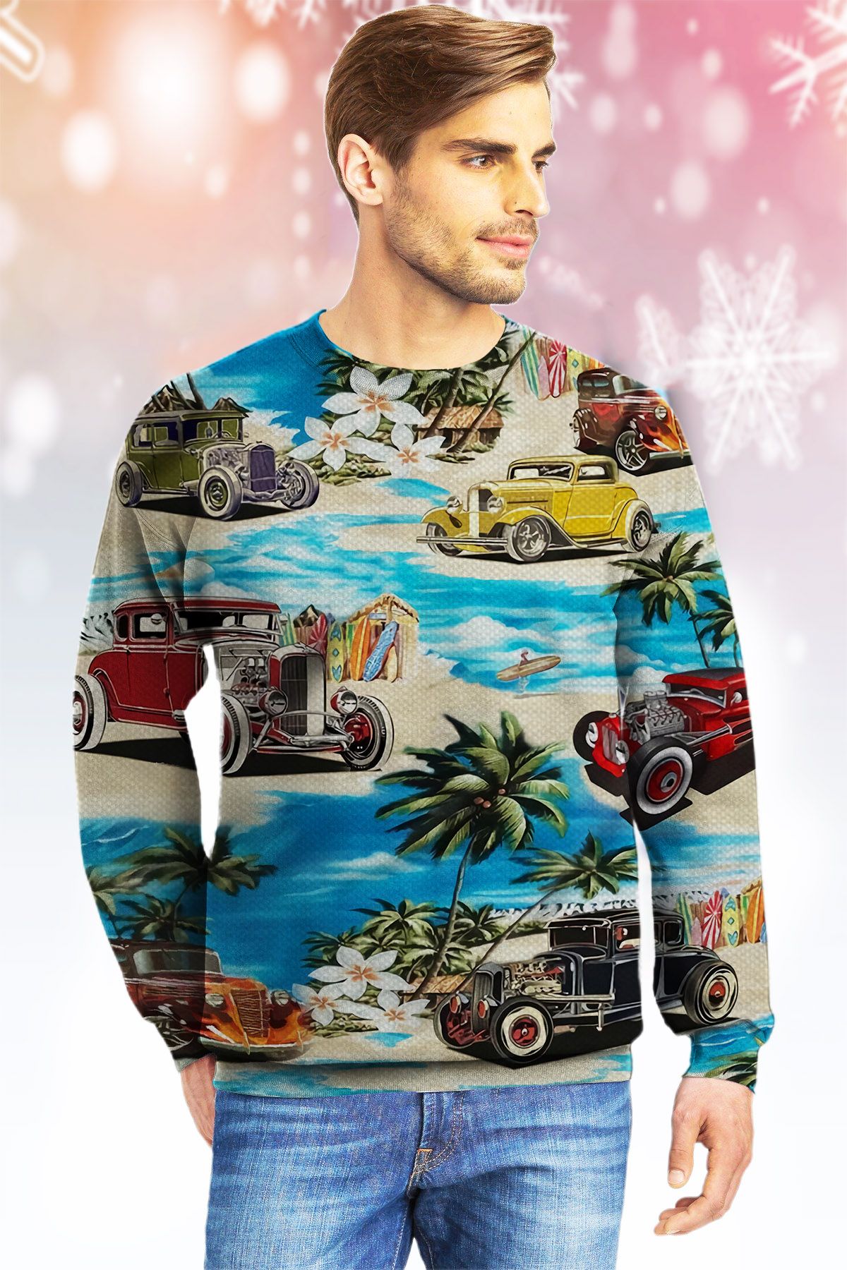 Car  Ugly Christmas Sweater- Best Christmas Gifts 2023