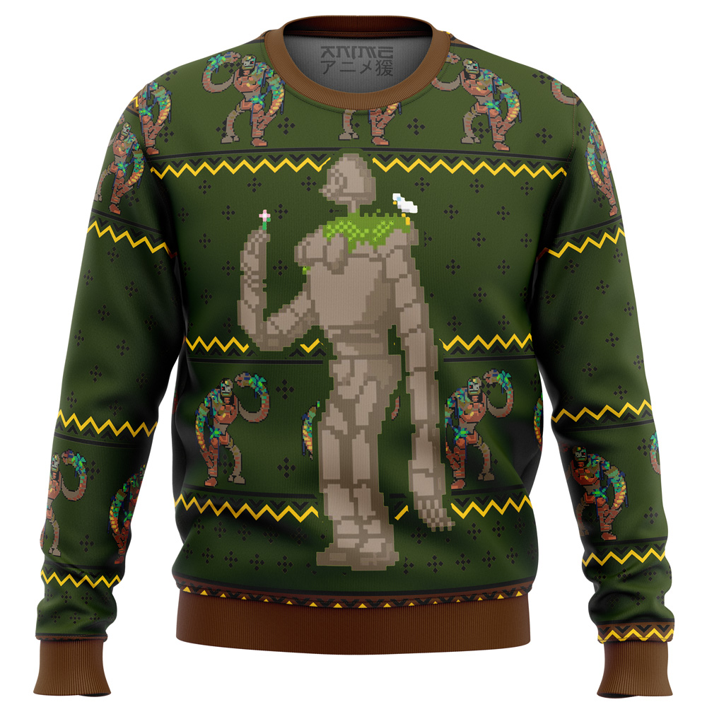 CASTLE IN THE SKY Laputan Robot Soldier Ugly Christmas Sweater- Best Christmas Gifts 2023