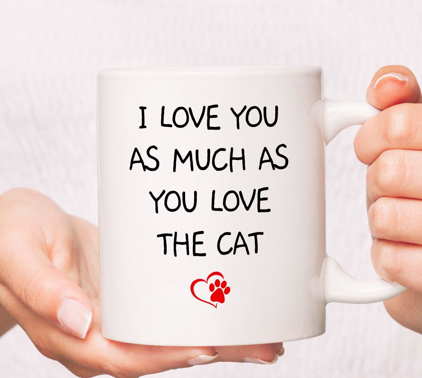 Cat Lover I Love You Valentine Mug