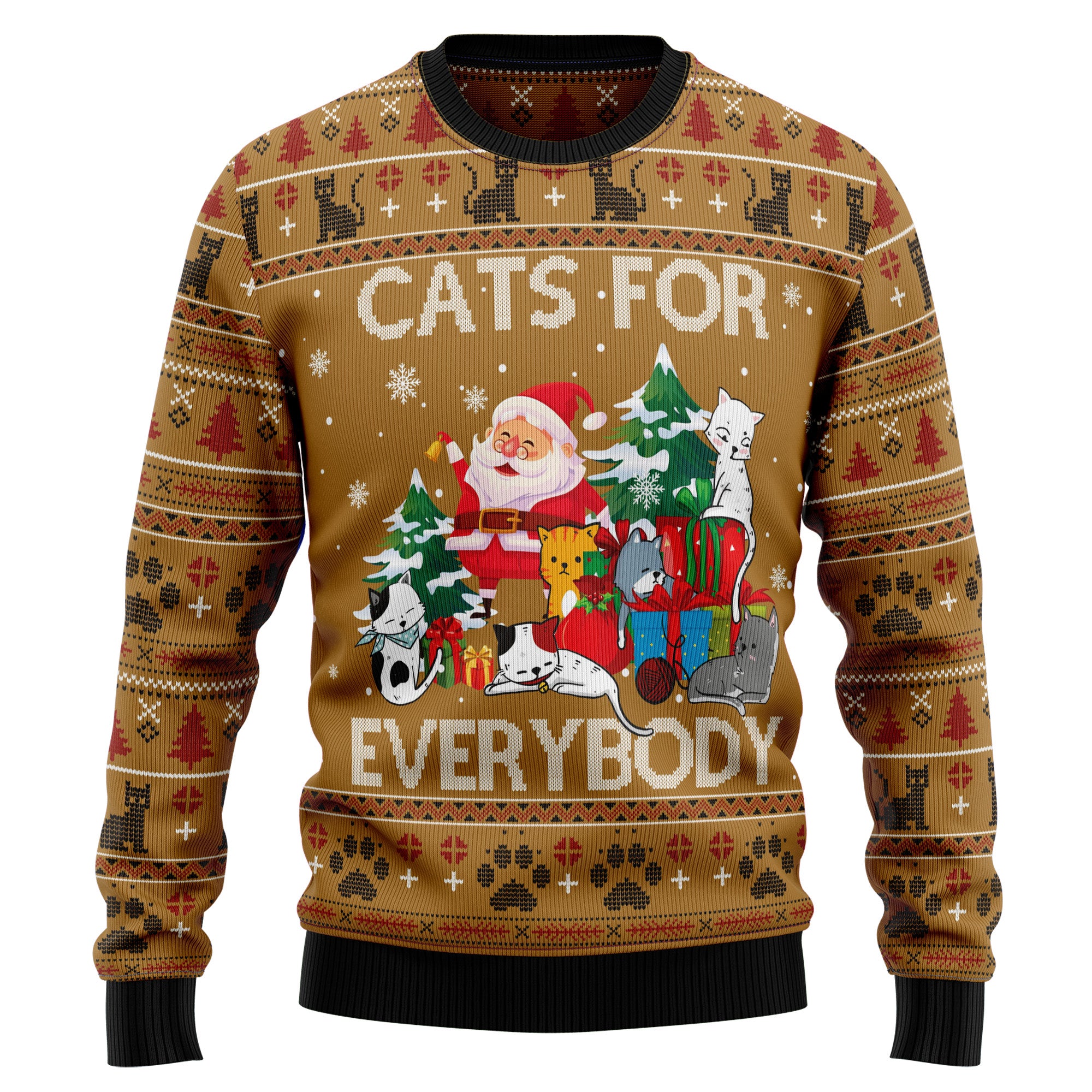 Cats For Everybody G51022 Ugly Christmas Sweater- Best Christmas Gifts 2023