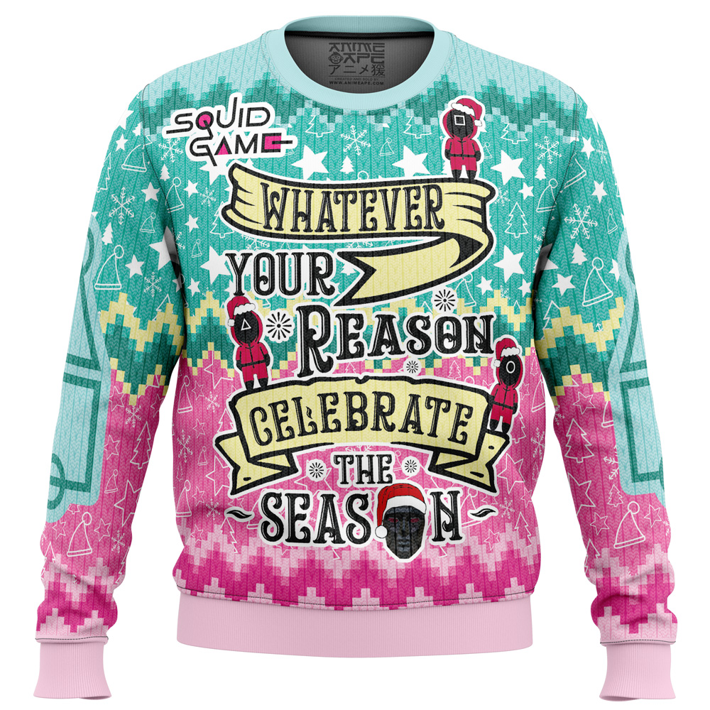 Celebrate the Season Squid Game Christmas Sweater- Best Christmas Gifts 2023