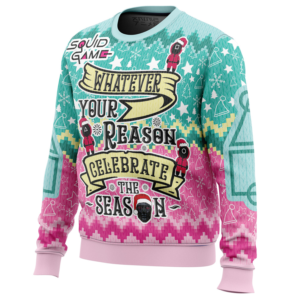 Celebrate the Season Squid Game Christmas Sweater- Best Christmas Gifts 2023