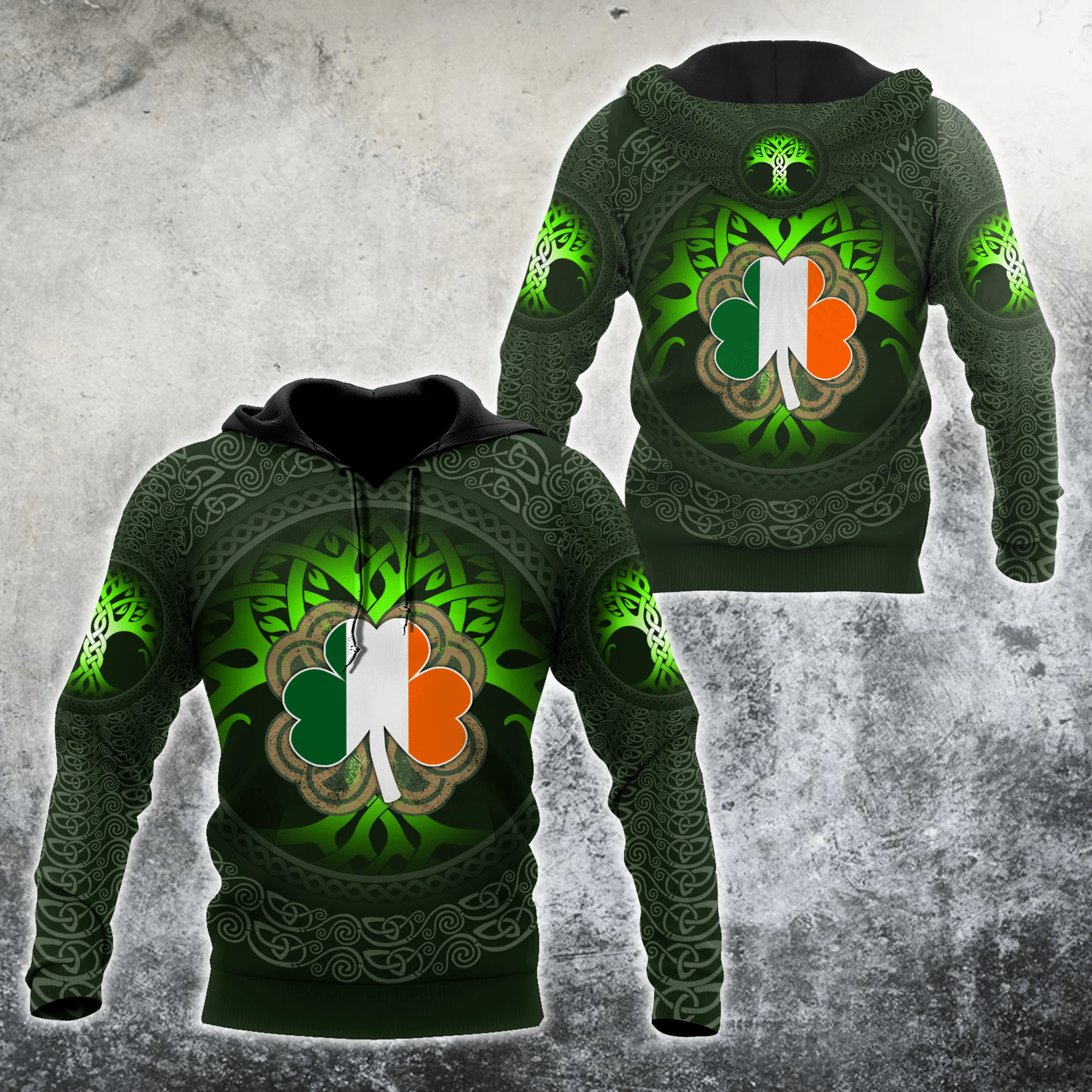 Celtic Ireland Tattoo 3D Hoodie