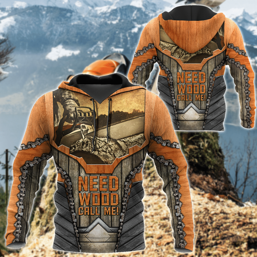 Chainsaw Orange Good 3D Hoodie