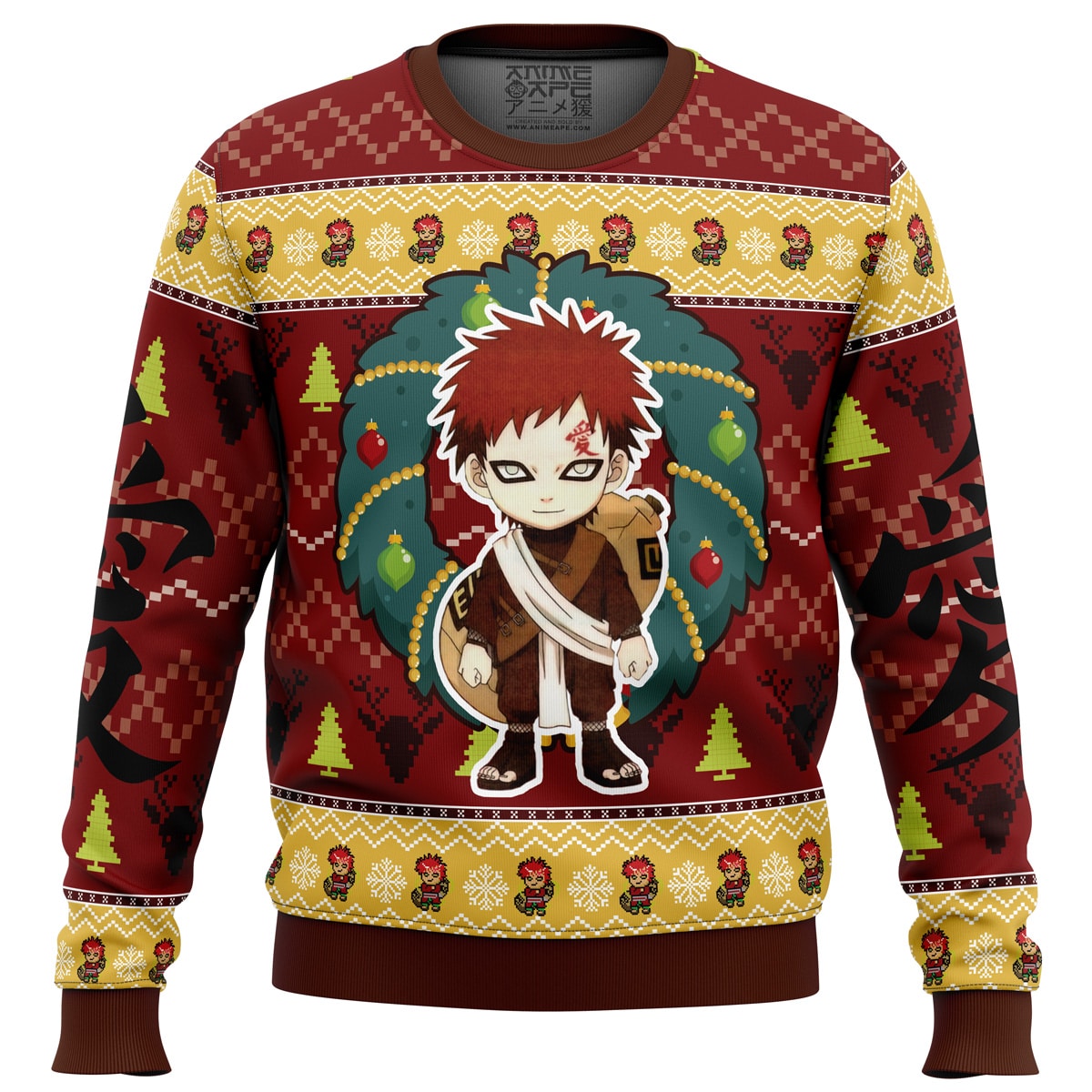 Chibi Gaara Naruto Ugly Christmas Sweater- Best Christmas Gifts 2023