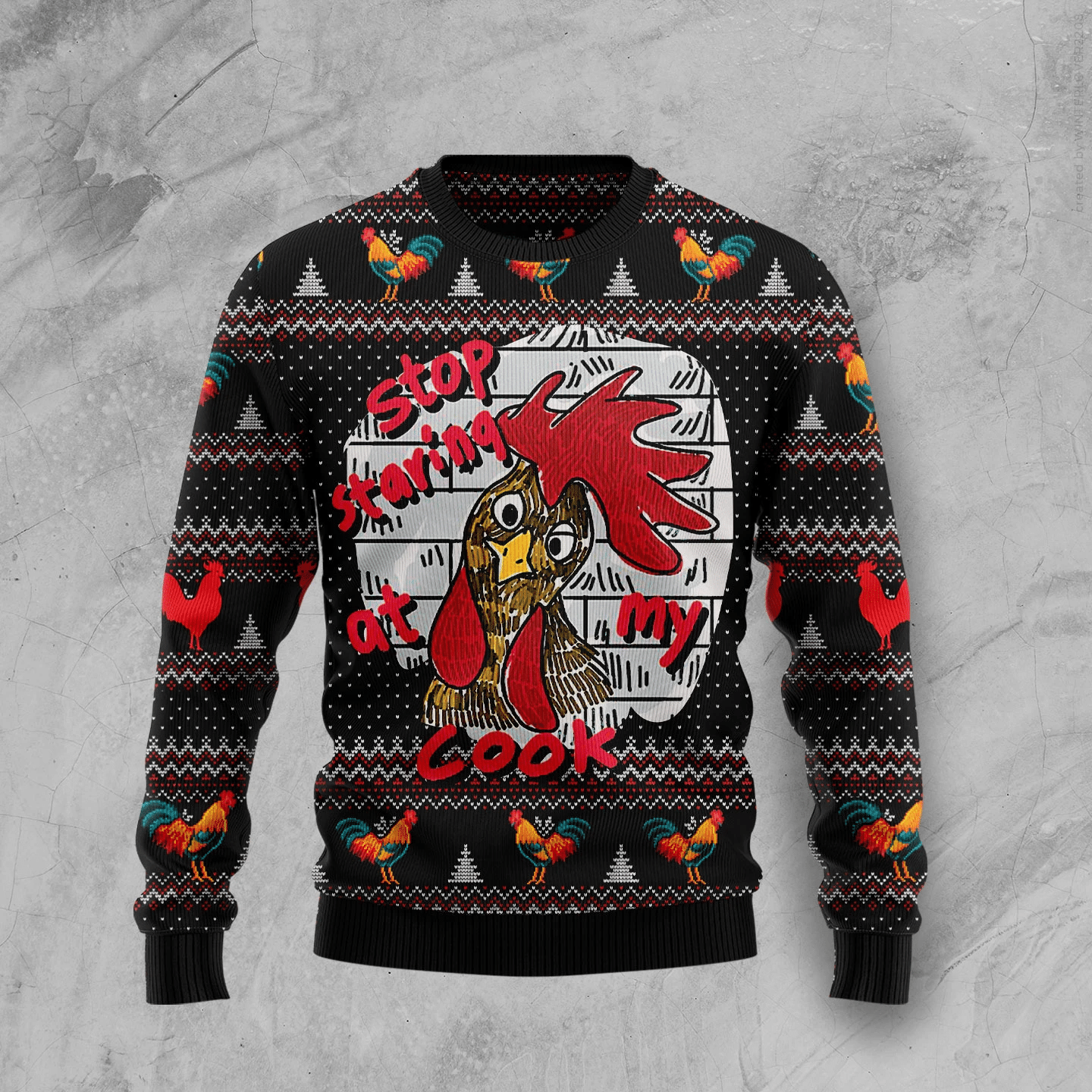 Chicken Stop Staring At My Cock Christmas Ugly Christmas Sweater- Best Christmas Gifts 2023