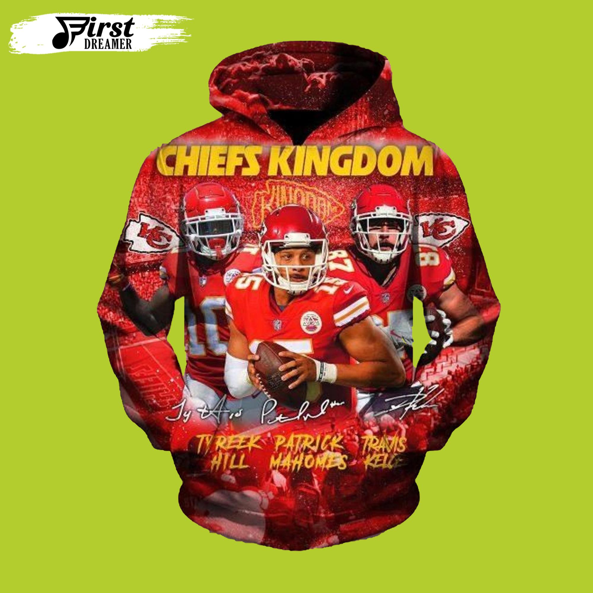 Chiefs Kingdom Kansas City Chiefs Hoodie 3D