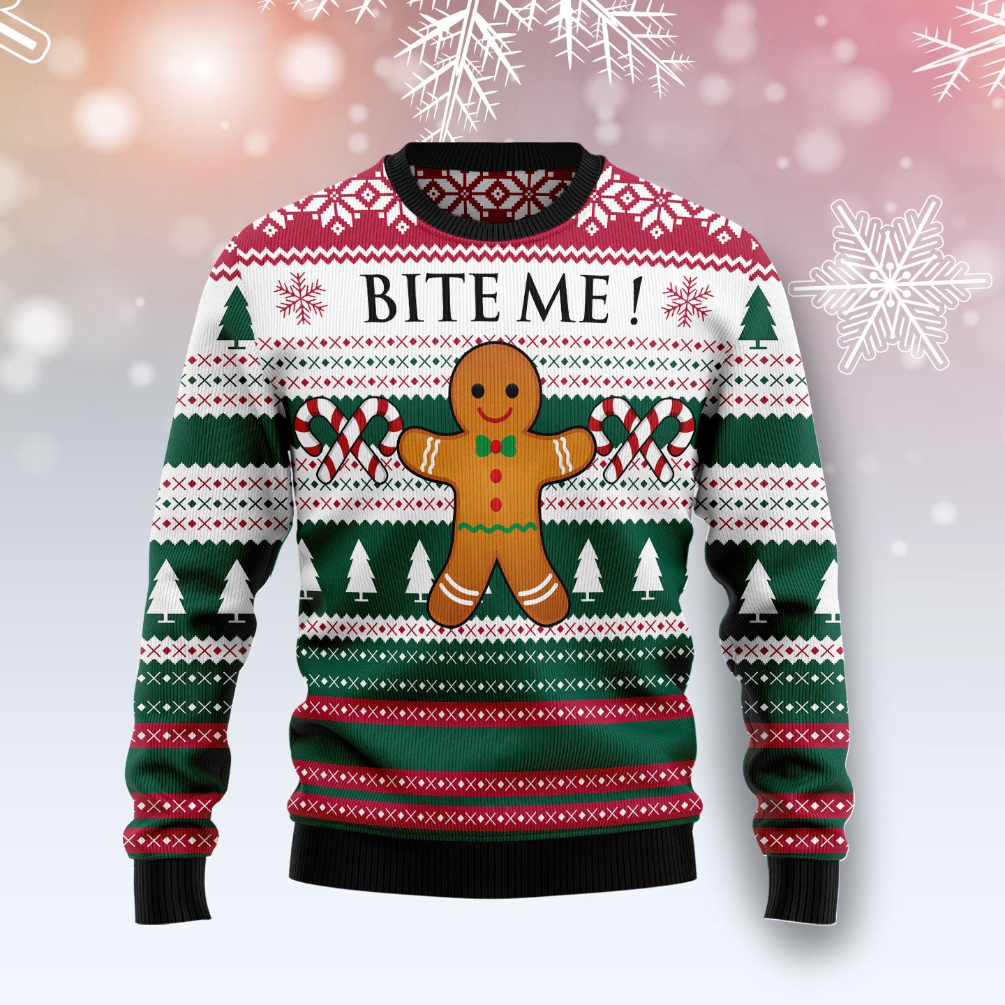 Christmas Cookies Bite Me G51019 – Ugly Christmas Sweater- Best Christmas Gifts 2023