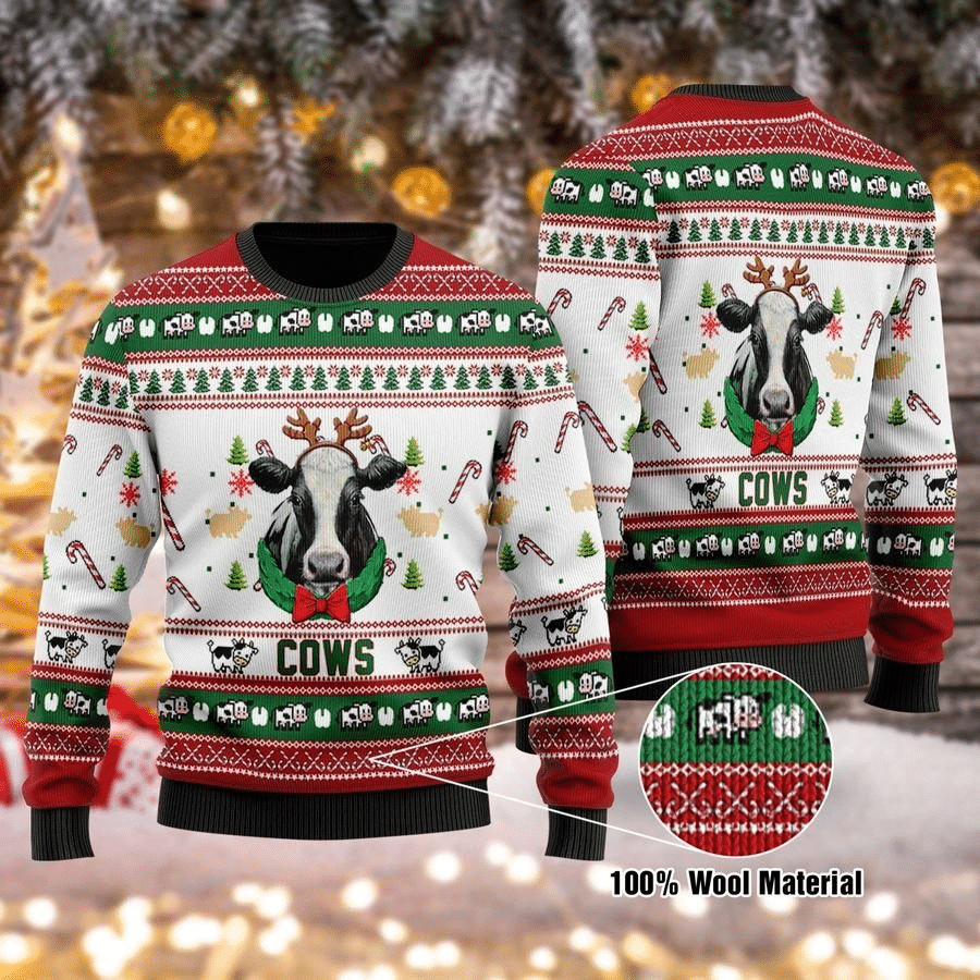 Christmas Cow Ugly Christmas Sweater – Best Christmas Gifts 2023