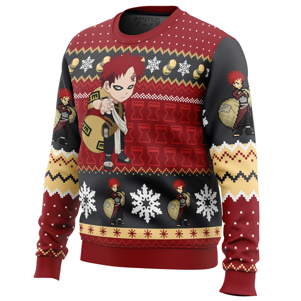 Christmas Gaara Naruto Ugly Christmas Sweater- Best Christmas Gifts 2023