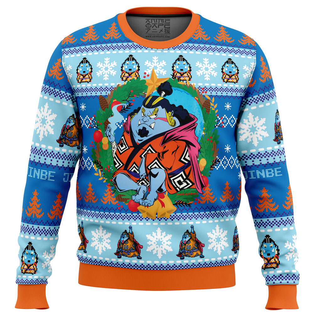 Christmas Jinbe One Piece Ugly Christmas Sweater- Best Christmas Gifts 2023