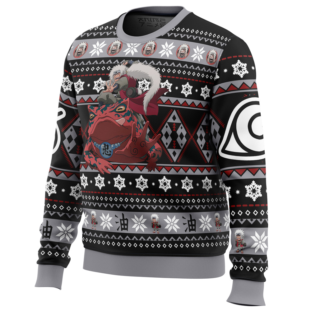 Christmas Jiraiya Naruto Ugly Christmas Sweater- Best Christmas Gifts 2023