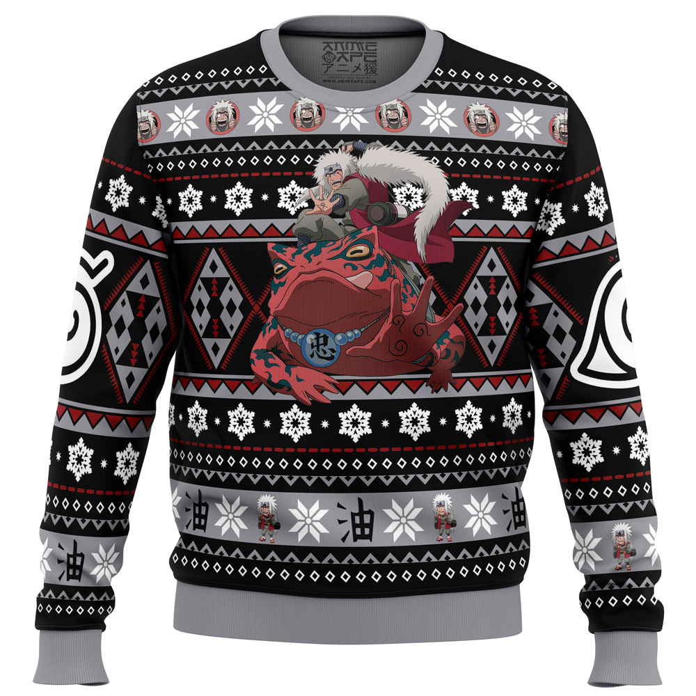 Christmas Jiraiya Naruto Ugly Christmas Sweater- Best Christmas Gifts 2023