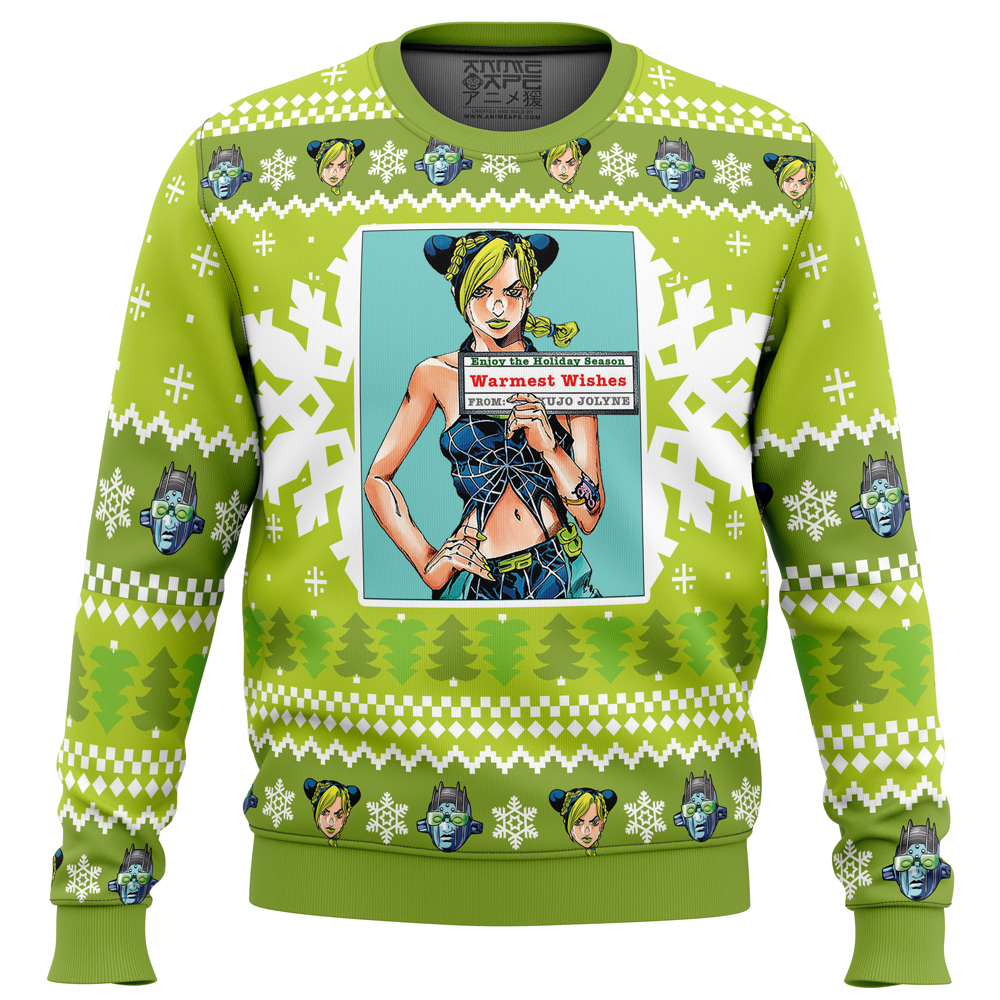 Christmas Jolyne Kujo Jojo’s Bizarre Adventure Christmas Sweater- Best Christmas Gifts 2023