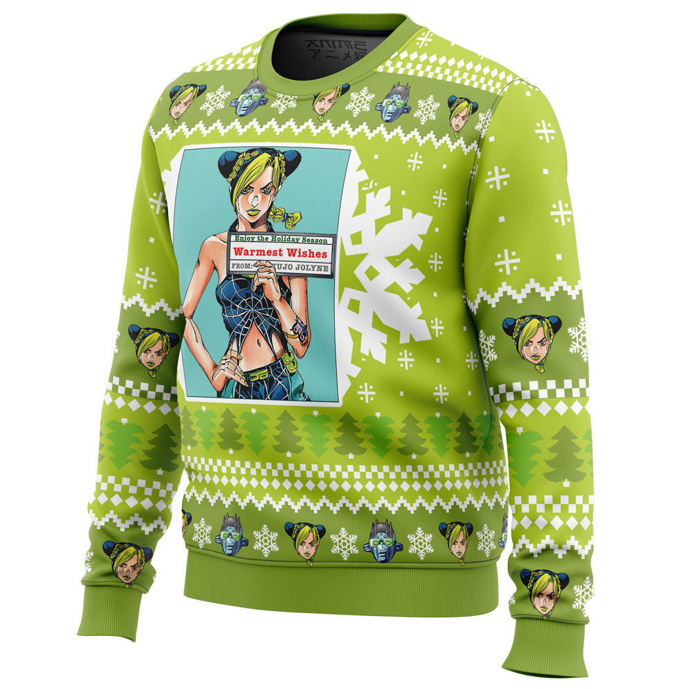 Christmas Jolyne Kujo Jojo’s Bizarre Adventure Christmas Sweater- Best Christmas Gifts 2023